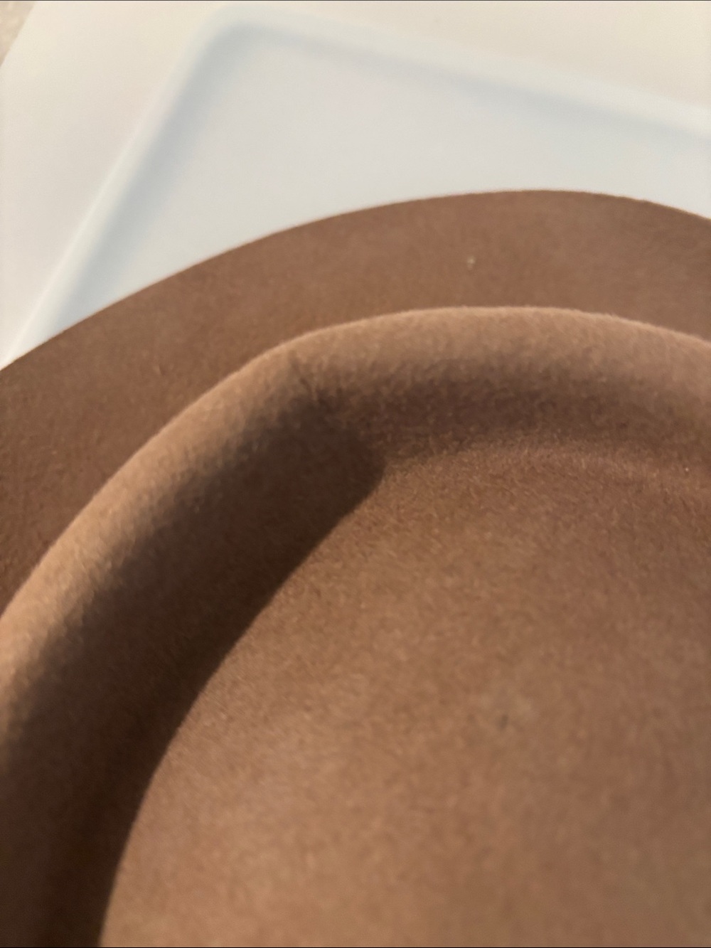 Lack of Color Mirage Boater Dusty brown XXL dipped crown genuine suede band NWT - Picture 14 of 15